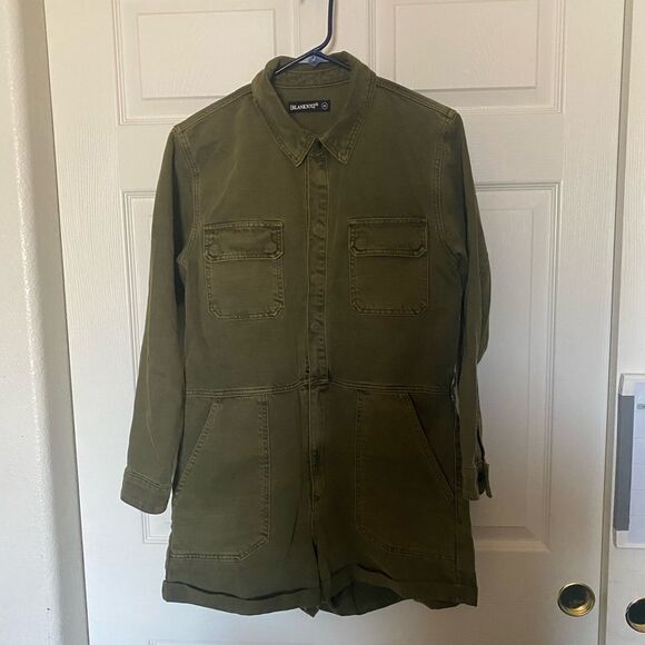 BLANKNYC Women’s Olive Green Romper Size 29 - Picture 2 of 6